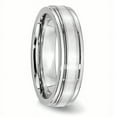 thumbnail image 4 of Primal Steel Cobalt Sterling Silver Inlay Satin 6mm Band, 4 of 10