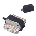 thumbnail image 2 of Large Capacity 4 Compartment Pencil Box, 8.7x3.9x3.7in Multi Layer Zipper Stationery Organizer Multifunctional Colorful Pen Bag for Student Supply Black, 2 of 6