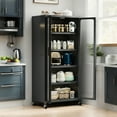 thumbnail image 6 of Jopath Adjustable Shelves & Wheels, Food Pantries Cabinets, Gray, 6 of 8
