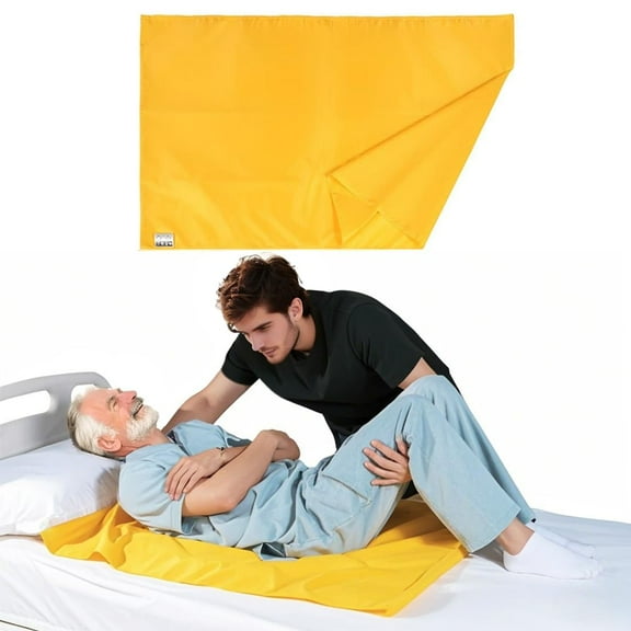 EZ Assistive Transfer Slide Sheet for Patients, Elderly, Seniors - Polyester, Yellow, 28" x 39", 1 Count