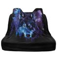 thumbnail image 5 of Drydeepin Wolf Galaxy Car Seat Cover Towel Backseat Breathable Rear Bench Towel Seat Covers Non-Slip Universal Fit for Sedan Trucks Van SUV, Automotive Seat Protector, 5 of 7