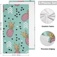 thumbnail image 2 of GZHJMY Pineapple Soft Hand Towels, 2 Pcs Absorbent Bath Towel Decorative Fingertip Towels for Bathroom Gym Spa Hotel Beach Swimming Pool,14.4"x 28.3", 2 of 7