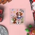 thumbnail image 4 of Brittany Spaniel Celebrates Spring and Enjoys a Happy Easter Cutout Transfer Sticker Brittany Dog Lover Gifts Idea Transparent Decal Art Decor - 02001, 4 of 5