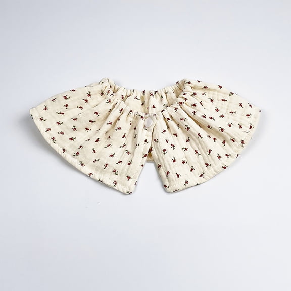 Newborn Toddler Cute Printing Gauze Bib Saliva Towel Burping Towel Ruffled Towel Trabajo escolar Ropa esencial