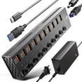 thumbnail image 2 of Hub USB 3.2 a tipo A, tipo C SmartDelux de 10 Gbps con 10 puertos, 2 of 8