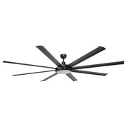 Ceiling Fan with Lights Remote Control Black Ceiling Fan with LED Light, 8 Blades, 75 inch
