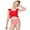 Style J, variant on Bullpiano Summer Girls Ruffled Swimsuits 7-11T Cute Sunsuit Tie-dyed Bathing Suits Lace-up Princess Beachwear Cross Back Girls' Swimwear