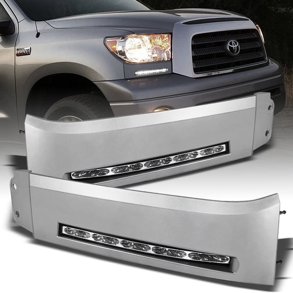 AKKON - For 07-13 Toyota Tundra | 08-13 Sequoia Build-In LED DRL Daytime Running Light Assembly