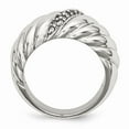 thumbnail image 2 of Stainless Steel Polished CZ Ring Size: 9; for Adults and Teens; for Women and Men, 2 of 7