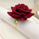 thumbnail image 5 of 18 x Servilleteros Románticos con Rosas, Servilletero de Aleación, Soporte de Hebilla para Recepciones de Boda, Regalos, 5 of 7