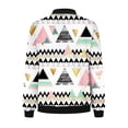 thumbnail image 4 of SDNall Womens New Casual Fashion Long-Sleeved Zipper Pocket Print Style Jacket, 4 of 5