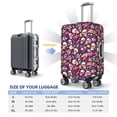 thumbnail image 4 of Kdxio music Skull record Guitar Pattern Luggage Cover Washable Suitcase Cover Suitcase Protector Anti-scratch Suitcase cover Fits 18-32 Inch Luggage-Medium, 4 of 7
