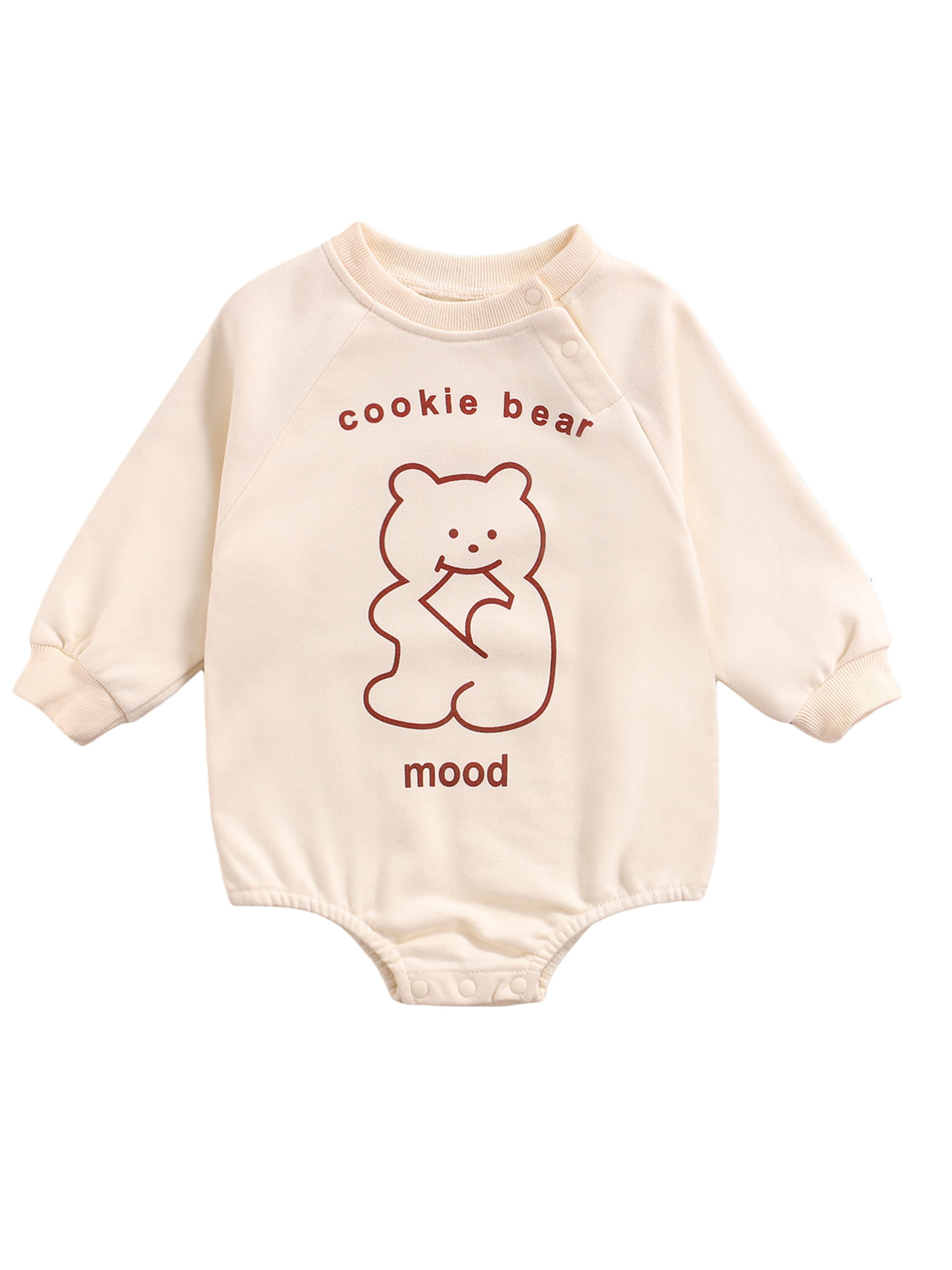 Baby Boy Girl Autumn Rompers Long-Sleeves 4pcs Letters Cartoon Clothes Sets 