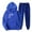 Blue, variant on JURANMO 2024 Fall Fashion Outfits for Women, Heart Graphic Hoodie Sweatsuits 2 Piece Sets Cute Teen Girls Lightweight Hooded Sweatshirt and Jogging Sweatpants Suit Yellow S