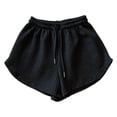 thumbnail image 5 of Dream Lifestyle Yoga Shorts Solid Color Drawstring Summer Relaxed Fit Good Touch Athletic Shorts for Yoga, 5 of 8