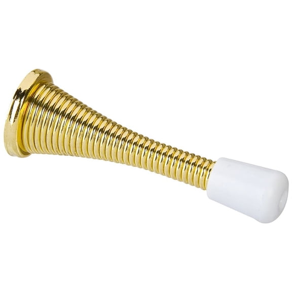 Stanley S807-347 Spring Doorstop, Polished Brass, V8023 3"