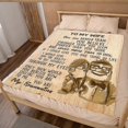 thumbnail image 2 of Para mi esposa, manta de parte de mi esposo, regalo de personalización de cumpleaños de Navidad, manta suave para cama, 2 of 2