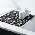 thumbnail image 3 of Washable Rubber Daisy Cute Floral Dish Drying Mats for Kitchen Counter Home Large Coffee Bar Pad Accessories and Decor for Utensils Stemware 16''x18'', 3 of 7