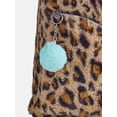 thumbnail image 4 of Justice Girls Faux Fur Rucksack Backpack, Leopard, 4 of 11