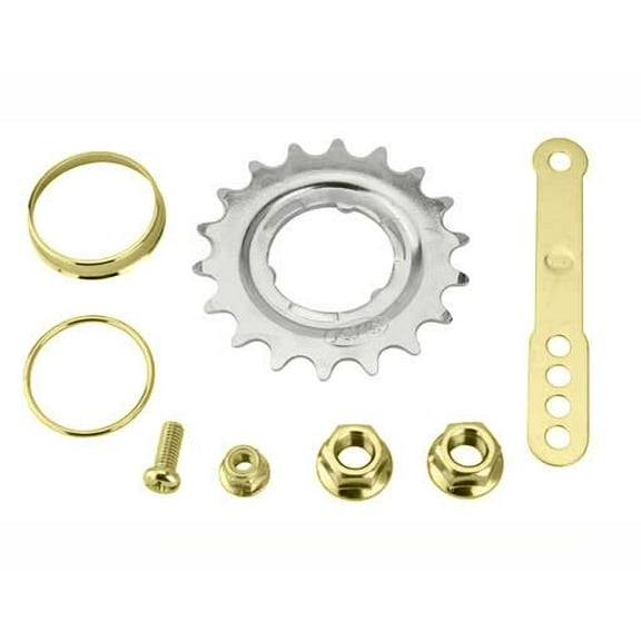Bike Coaster Hub Trim Kits 18t Gold. bike part, bicycle parts.