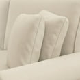 thumbnail image 5 of Coventry 61W Small Living Room Loveseat in Cream Herringbone Fabric, 5 of 10