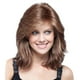 thumbnail image 3 of Fiudx Ofertas relampago Peluca de pelo sintético de moda, de pelo mediolargo y rizado, color marrón, pelucas de pelo al agua, 3 of 3