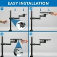 thumbnail image 4 of Mount-It! Printer Pole Mount Printer Shelf Stand, 4 of 8