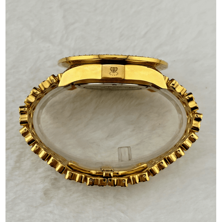 IceTime KING Yellow 50mm Men's Yellow Gold Steel Watch Iced IceTime KING Yellow 50mm Men's Yellow Gold Steel Watch Iced