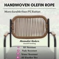 thumbnail image 6 of Patio Dining Chairs Set of 6, Wicker Outdoor Chairs for All Weather, Rattan Dining Chairs with Removable Cushions for Deck, Garden or Indoor Use, Grey, 6 of 8