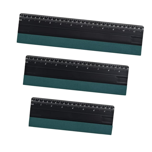 3 escurridores de fieltro para calcomanías de vinilo, multifuncionales, para papel tapiz de gran tamaño. Negro