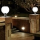 thumbnail image 2 of Lámpara de pilar de pared de jardín al aire libre con luz de bola redonda de acrílico de energía solar LED Lamparas Tmvgtek Para estrenar, 2 of 9