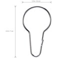 thumbnail image 1 of 12pcs Curtain Ring With Clips Stainless Steel Curtain Clips Opened Curtain, 1 of 5