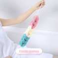 thumbnail image 2 of MesaSe Twist Back Strip Bath Towel Spiral Pattern Rub Back Long Bath Towel with Hanging Rope High Foaming for Bathing, 2 of 9