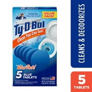 Ty-D-Bol Bleach-Free Toilet Bowl Cleaner Tablets, 1.4 oz, 5 Count