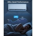 thumbnail image 4 of JFHID 12000 BTU Mini Split Air Conditioner & Heating System,115V, 17 SEER2 Wall-Mounted AC Unit , Inverter,WiFi & App Enabled, Cools up to 750 Sq.Ft, Installation Kit Included, 4 of 8