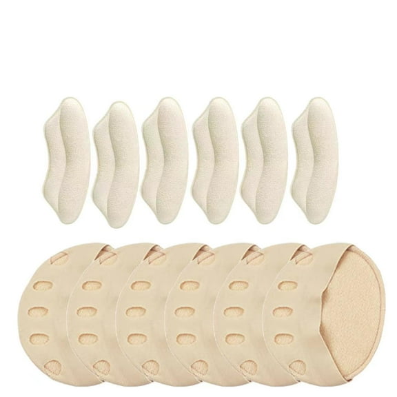 12 pieces of shoe insoles, reusable heel pads for men and women，all Day Pain Relief and Comfort