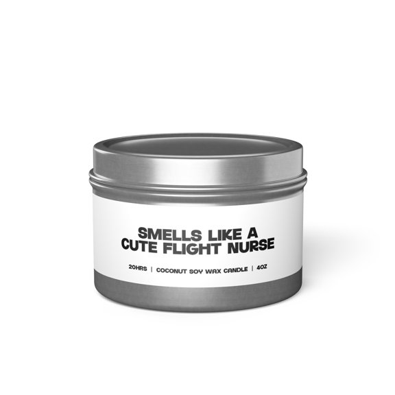 Flight Nurse Tin Candle Gifts Home Office Decor Vanilla Coffee Scented
