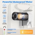 thumbnail image 3 of Electric Shower Chair for Inside Shower,Shower Chair for Elderly and Disabled,Tub Transfer Bench with 360°Swivel Sunderwell,308 lbs Capacity,24 lbs Net Weight,IPX8 Waterproof(Blue), 3 of 11
