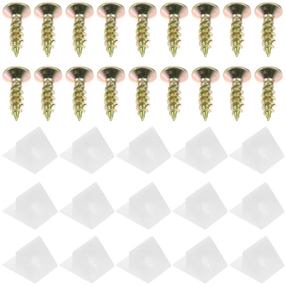 Hemoton 50pcs 45° Angle Code Drawer Wedges Bracket Dress Drawer Repair Kit for Drawer Reinforcement