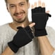 thumbnail image 2 of Guantes cálidos con solapa para otoño e invierno, guantes de forro polar a prueba de frío, cómodos guantes deportivos con aislamiento térmico flexibles para exteriores, 2 of 4