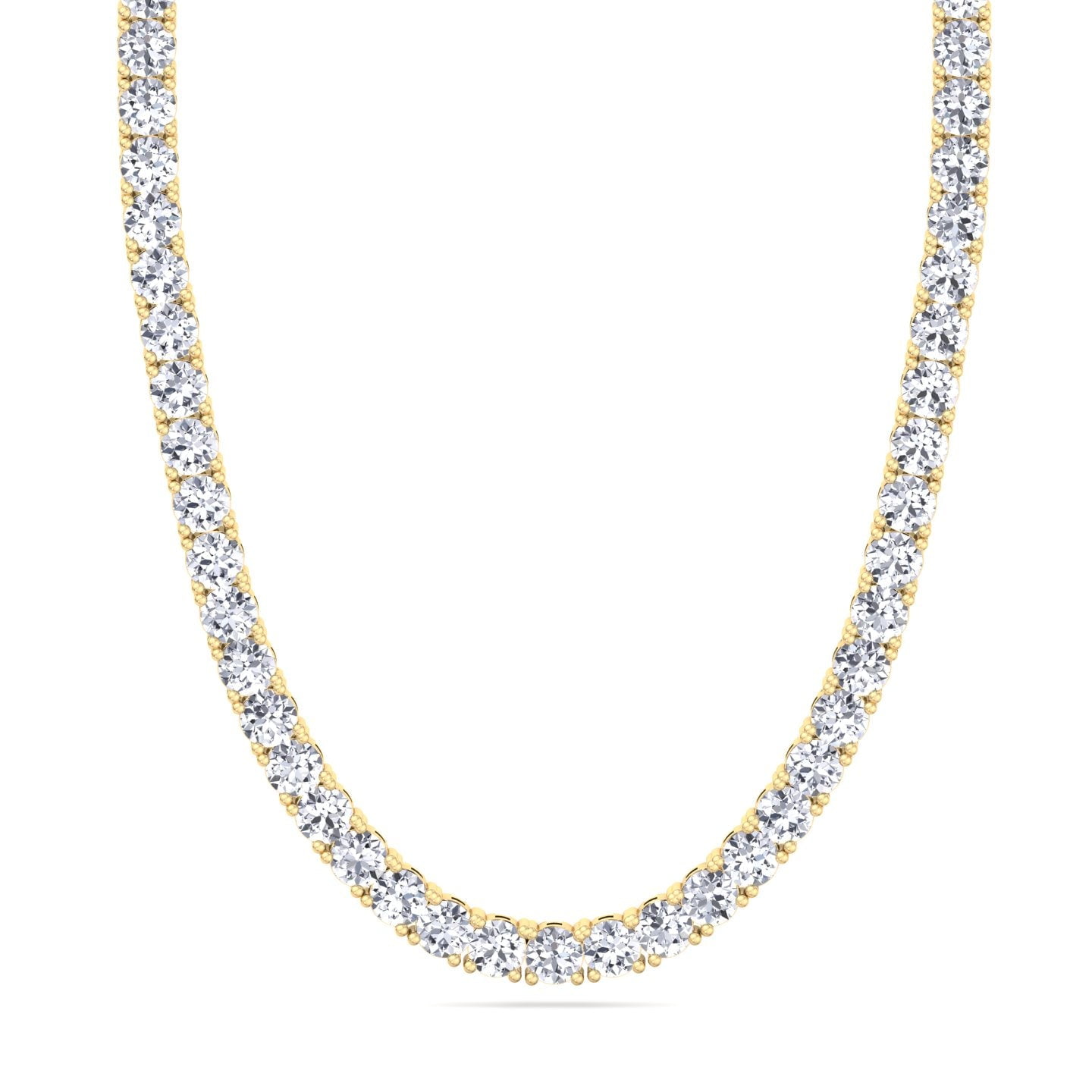 Meyul 15 Carat Men's Diamond Tennis Necklace Chain