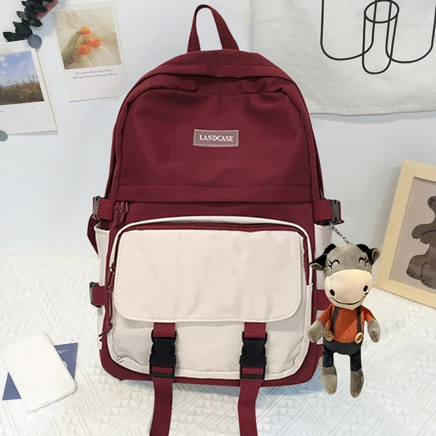 Mochila universitaria para mujer Mochila Kawaii de gran capacidad Mochila de viaje de ocio al aire libre Hugtrwg Para estrenar