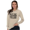 thumbnail image 4 of US Army Logo My Mom Defending Freedom Long Sleeve TShirt Men Women Brisco Brands L, 4 of 6