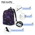 thumbnail image 5 of Easygd Lilac Canvas Backpack: Stylish, Lightweight, and Versatile with Large Capacity and Adjustable Straps –, 5 of 7
