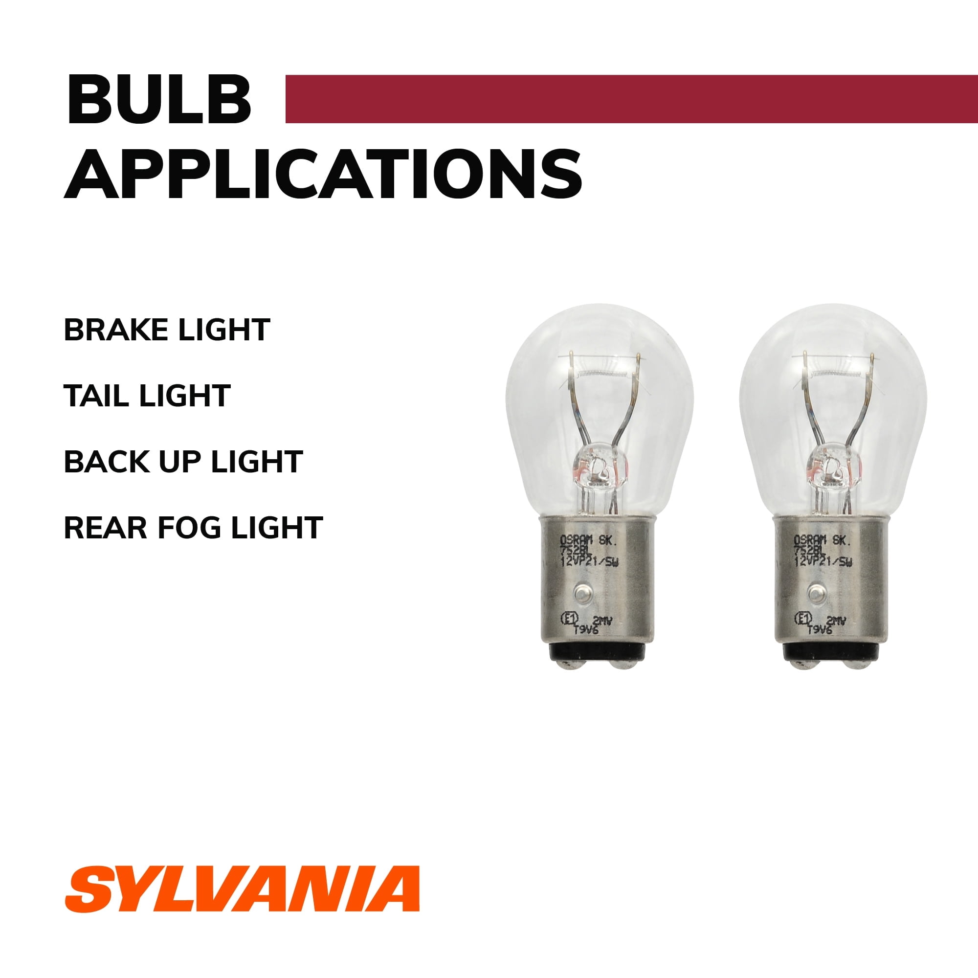 Sylvania 7528 Long Life Mini Bulb, 2 Pack, Compatible with Multiple Cars