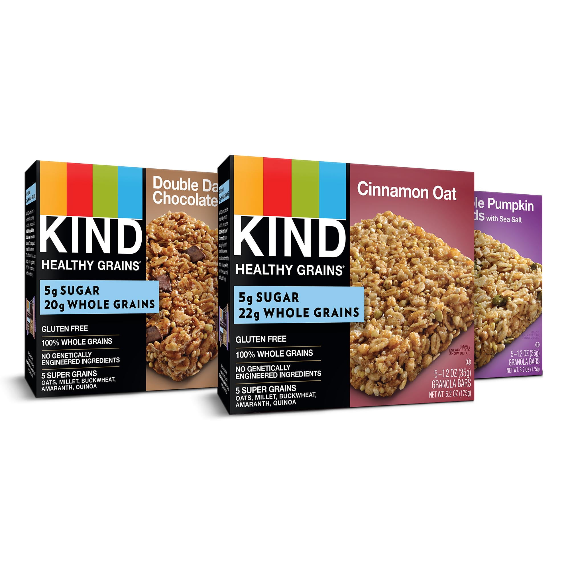 KIND Healthy Grains Granola Bar Variety Pack, Double Dark Chocolate