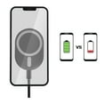 thumbnail image 2 of HyperGear Vent Clip Magnetic Wireless Car Charger - black, 2 of 2