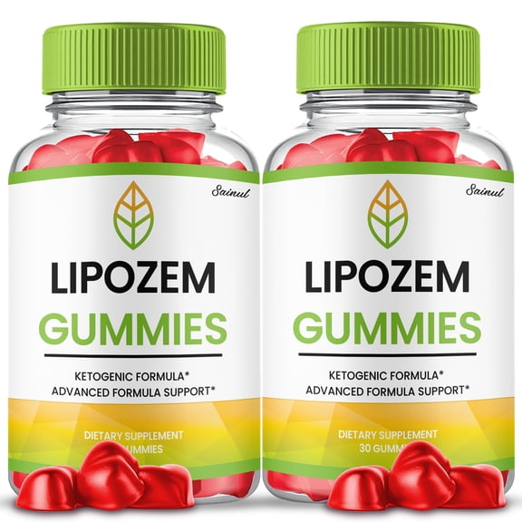 Lipozem Keto ACV Gummies, Maximum Strength Formula, Lipozem Keto Supplement Gummies (2 pack)