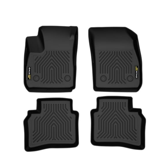 TPE Floor Mats 2 Row Liner Set Black Fit For 2021-2023 Buick Envision