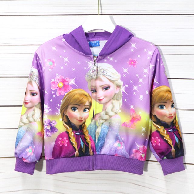 Disney nueva primavera otoño Frozen 2 Anna Elsa niños niñas abrigo invierno bebé niños salida ropa con capucha prendas de vestir chaqueta Clothing7T Gao Jinjia LED